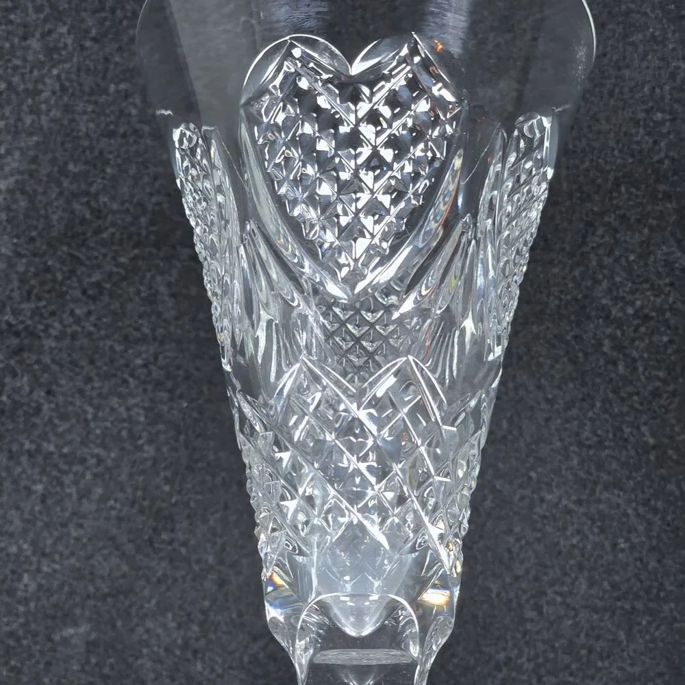Waterford Crystal Celebration Champagne Toasting Flutes Love Hearts 10.25